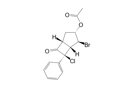 (+/-)-2-EXO-BROMO-3-ENDO-ACETOXY-7-ENDO-PHENYL-7-EXO-CHLOROBICYCLO-[3.2.0]-HEPT-6-ONE