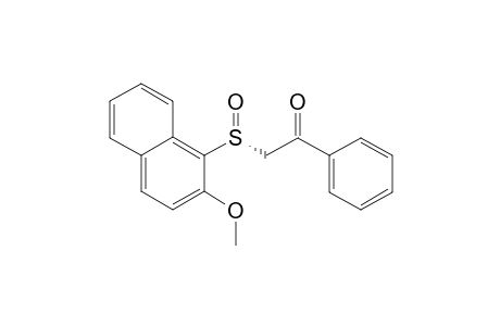 2-[(R)-(2-methoxy-1-naphthalenyl)sulfinyl]-1-phenylethanone