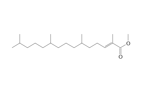 2,6,10,14-tetramethylpentadec-2(E)-enoic acid methyl ester