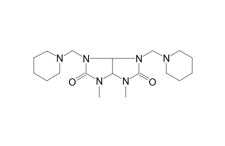1,6-Dimethyl-3,4-bis(1-piperidinylmethyl)tetrahydroimidazo[4,5-d]imidazole-2,5(1H,3H)-dione