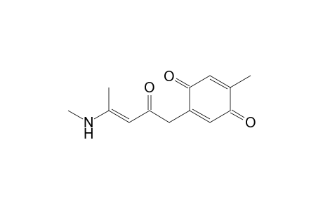 5-Methyl-2-[4'-(N-methylamino)-2'-oxo-3'-pentenyl]-2,5-cyclohexadiene-1,4-dione