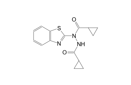 cyclopropanecarboxylic acid, 1-(2-benzothiazolyl)-2-(cyclopropylcarbonyl)hydrazide