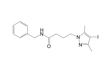 N-benzyl-4-(4-iodo-3,5-dimethyl-1H-pyrazol-1-yl)butanamide