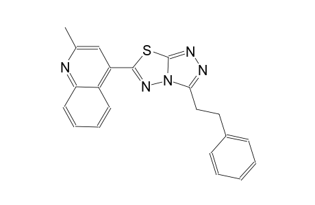 quinoline, 2-methyl-4-[3-(2-phenylethyl)[1,2,4]triazolo[3,4-b][1,3,4]thiadiazol-6-yl]-