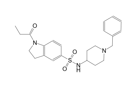 N-(1-benzyl-4-piperidinyl)-1-propionyl-5-indolinesulfonamide