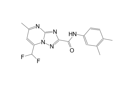 7-(difluoromethyl)-N-(3,4-dimethylphenyl)-5-methyl[1,2,4]triazolo[1,5-a]pyrimidine-2-carboxamide