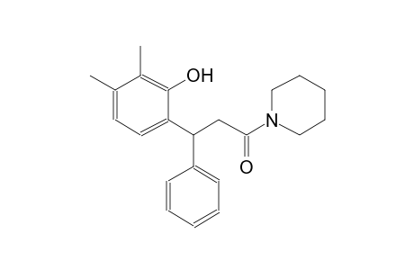 2,3-dimethyl-6-[3-oxo-1-phenyl-3-(1-piperidinyl)propyl]phenol