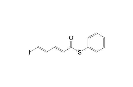 (2E,4E)-5-iodopenta-2,4-dienethioic acid S-phenyl ester