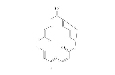 12,13,14,15-Tetradehydro-11,16-dimethyl-1,6-methano[20]annulene-7,20-dione