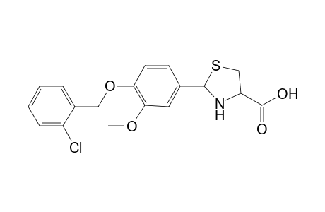 2-[4-(2-chlorobenzyl)oxy-3-methoxy-phenyl]thiazolidin-3-ium-4-carboxylate