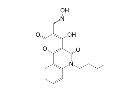 6-Butyl-4-hydroxy-2,5-dioxo-2H-pyrano[3,2-c]quinoline-3(6H)-carbaldehyde oxime