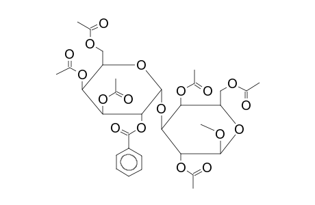 METHYL 2,4,6-TRI-O-ACETYL-3-O-(3,4,6-TRI-O-ACETYL-2-O-BENZOYL-ALPHA-D-GALACTOPYRANOSYL)-BETA-D-GALACTOPYRANOSIDE