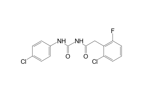 1-[(2-chloro-6-fluorophenyl)acetyl]-3-(p-chlorophenyl)urea