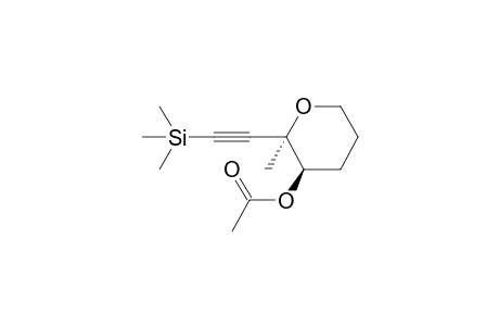 (2R*,3R*)-3-Acetoxy-2-methyl-2-(trimethylsilyl)ethynyltetrahydropyran