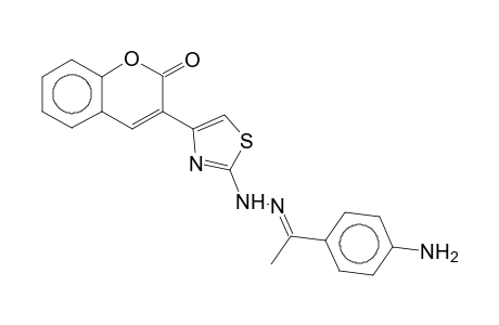 2-{2-[1-(4-aminophenyl)ethylidene]hydrazino}-4-(2-chromon-3-yl)thiazole