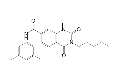 N-(3,5-dimethylphenyl)-2,4-dioxo-3-pentyl-1,2,3,4-tetrahydro-7-quinazolinecarboxamide