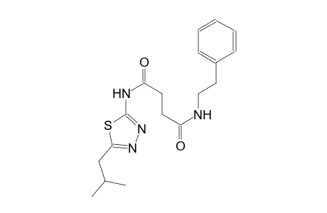 N~1~-(5-isobutyl-1,3,4-thiadiazol-2-yl)-N~4~-(2-phenylethyl)succinamide