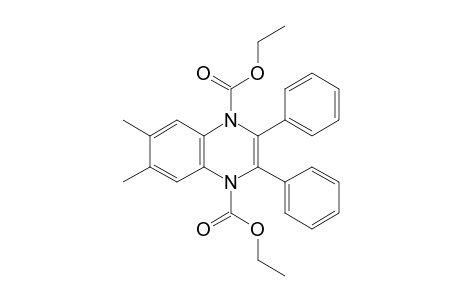 Diethyl 1,4-dihydro-6,7-dimethyl-2,3-diphenylquinoxaline-1,4-dicarboxylate