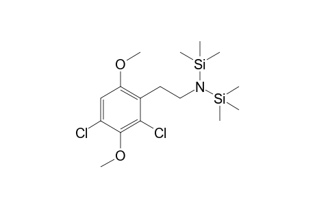 4,6-Dichloro-2,5-dimethoxyphenethylamine 2TMS