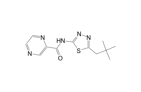 N-(5-neopentyl-1,3,4-thiadiazol-2-yl)-2-pyrazinecarboxamide