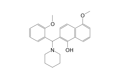 1-naphthalenol, 5-methoxy-2-[(2-methoxyphenyl)-1-piperidinylmethyl]-