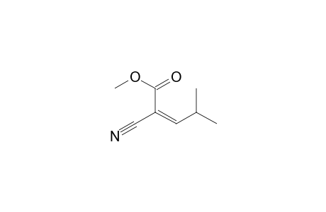 2-Pentenoic acid, 2-cyano-4-methyl-, methyl ester, (E)-