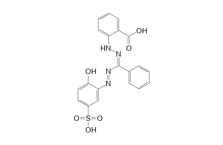 Benzoic acid, 2-[1-(2-hydroxy-5-sulfophenyl)-3-phenyl-5-formazano]-