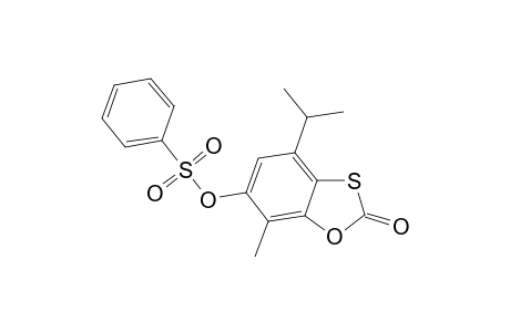 2H-Benzoxathiol-2-one, 4-isopropyl-7-methyl-6-phenylsulfonyloxy-