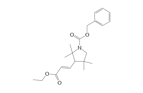 N-(Benzyloxycarbonyl)-3-[1,2-didehydro-2-(ethoxycarbonyl)ethyl]-2,2,4,4-tetramethylpyrrolodine