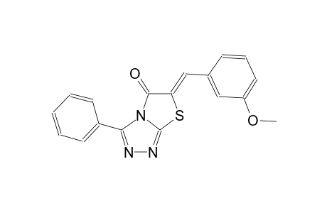 thiazolo[2,3-c][1,2,4]triazol-5(6H)-one, 6-[(3-methoxyphenyl)methylene]-3-phenyl-, (6Z)-