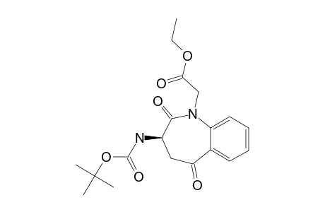 2-(3S-3-[[(1,1-DIMETHYLOXY)-CARBONYL]-AMINO]-2,5-DIOXO-2,3,4,5-TETRAHYDRO-1H-1-BENZAZEPIN-1-YL)-ETHANOATE