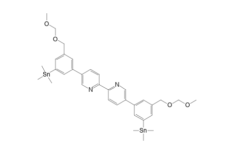 5,5'-Bis[3-(methoxymethoxymethyl)-5-trimethylstannylphenyl)-[2,2']bipyridinyl