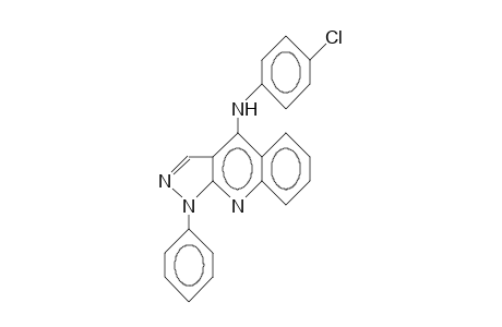 1-Phenyl-4-(4-chloro-phenyl)-1H-pyrazolo(3,4-B)quinoline