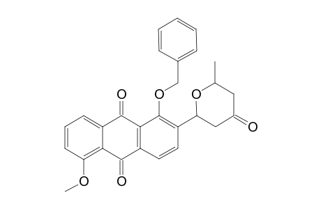 1-(Benzyloxy)-5-methoxy-2-[ 6'-methyl-4'-oxotetrahydro-2' H-pyran-2'-yl]anthraquinone