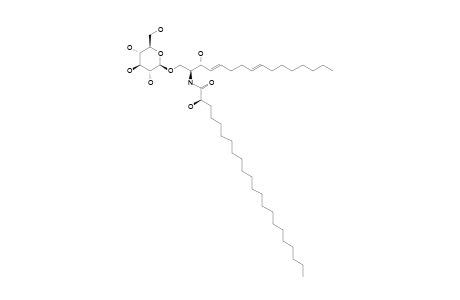 FEROCEREBROSIDE_A;(2-S,3-R,4-E,8-E,2'-R)-1-O-(BETA-GLUCOPYRANOSYL)-N-(2'-HYDROXYDOCOSANYL)-4,8-SPHINADIENINE