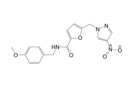 N-(4-methoxybenzyl)-5-[(4-nitro-1H-pyrazol-1-yl)methyl]-2-furamide