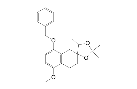 Spiro[1,3-dioxolane-4,2'(1'H)-naphthalene], 3',4'-dihydro-5'-methoxy-2,2,5-trimethyl-8'-(phenylmethoxy)-, cis-(.+-.)-