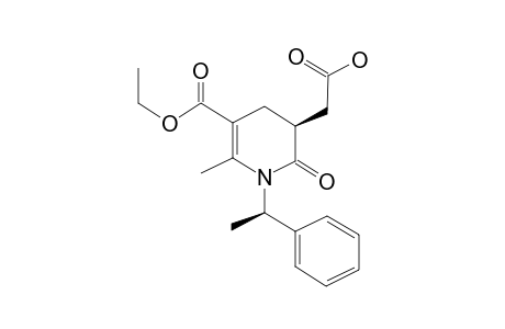 5-Carboxymethyl-2-methyl-6-oxo-1-(1-phenylethyl)-1,4,5,6-tetrahydropyridine-3-carboxylic acid ethyl ester