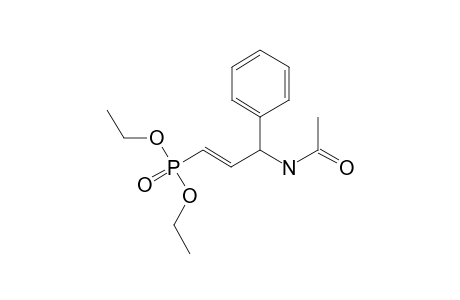 N-[(E)-3-diethoxyphosphoryl-1-phenylprop-2-enyl]acetamide