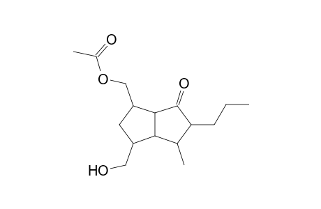 [4-Hydroxymethyl-2-propyl-3-methyl-1-oxooctahydropentalen-6-yl]methyl acetate