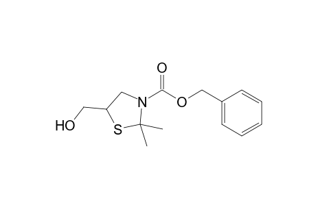 (phenylmethyl) 5-(hydroxymethyl)-2,2-dimethyl-1,3-thiazolidine-3-carboxylate