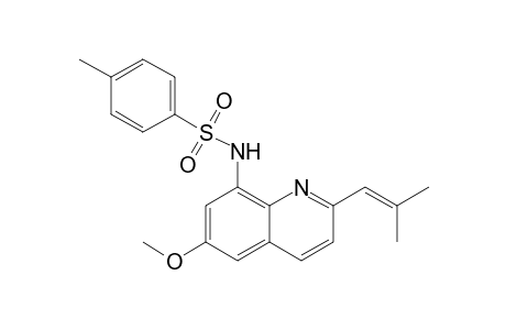 N-[6-methoxy-2-(2-methylprop-1-enyl)-8-quinolinyl]-4-methylbenzenesulfonamide
