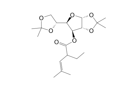 (1,2:5,6-Di-O-Isopropyliden-.alpha.,D-glucofuranose-3-O-yl) 2-ethyl, 4-methyl 3-pentenoate
