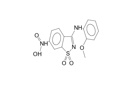 3-(2-methoxyphenylamino)-6-nitrobenzoisothiazole-1,1-dioxide