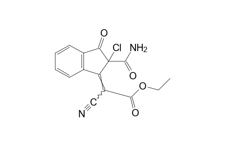 2-carbamoyl-2-chloro-a-cyano-3-oxoindan-delta1,alpha-acetic acid, ethyl ester