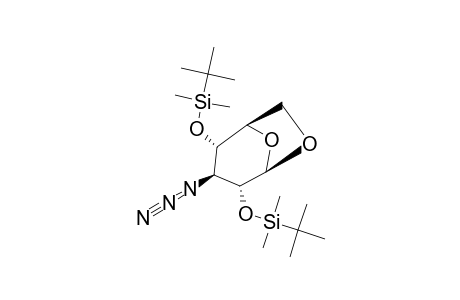 1,6-ANHYDRO-3-AZIDO-2,4-BIS-O-(TERT.-BUTYLDIMETHYLSILYL)-3-DEOXY-BETA-D-GLUCOPYRANOSE