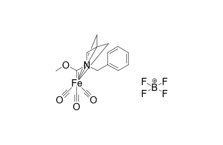 {[4-6-.eta(3).]-1-Methoxy-2-benzyl-2-aza-4-isohexen-6-yl-1-ylidene} tricarbonyl iron (II) tetrafluoroborate