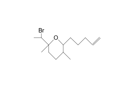 2-(1'-Bromo-ethyl)-2,5-dimethyl-6-(pent-4'-enyl)-tetrahydropyran