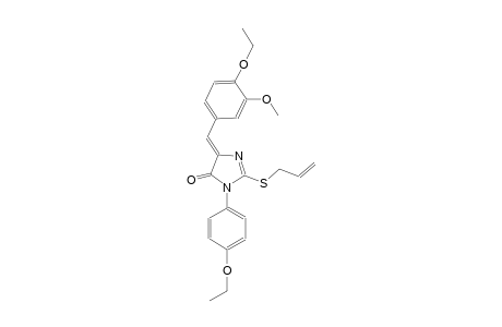 4H-imidazol-4-one, 5-[(4-ethoxy-3-methoxyphenyl)methylene]-3-(4-ethoxyphenyl)-3,5-dihydro-2-(2-propenylthio)-, (5Z)-