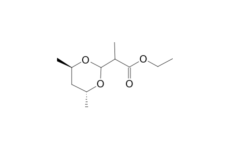 (S4R,6R)-4,6-Dimethyl-2-(1'-ethoxycarbonylethyl)-1,3-dioxane